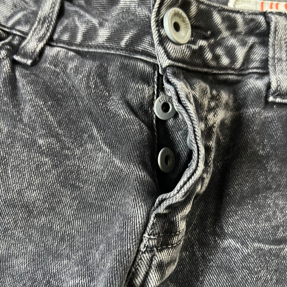 Kill City Lip Service Junkie Jeans Mens Black Acid Wash Slim Punk Made in USA 32 - Picture 3 of 16
